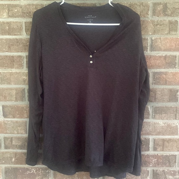 New directions Intimates grey buttery soft sleep shirt size xl - Picture 1 of 2